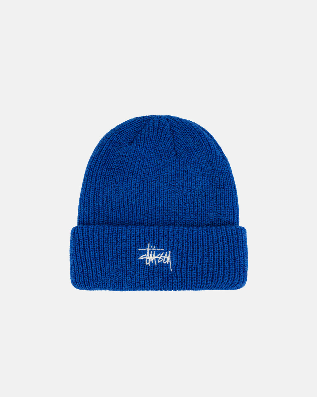 Caps Stussy Basic Cuff Beanie μπλε ρουά | 941-BVWKHA