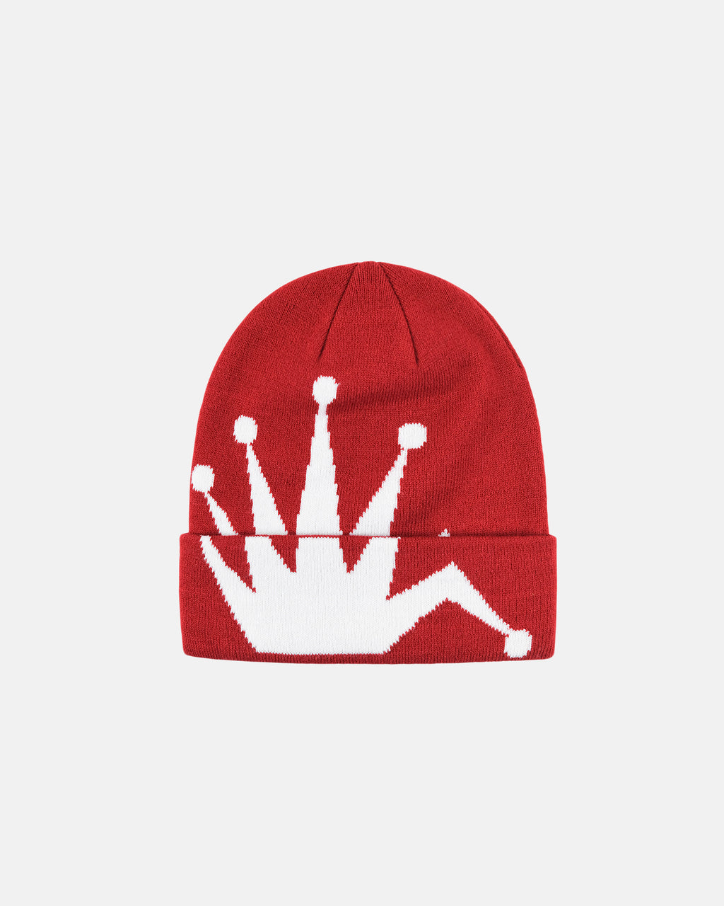 Caps Stussy Crown Jacquard Cuff Beanie Berry | 753-IECGVO