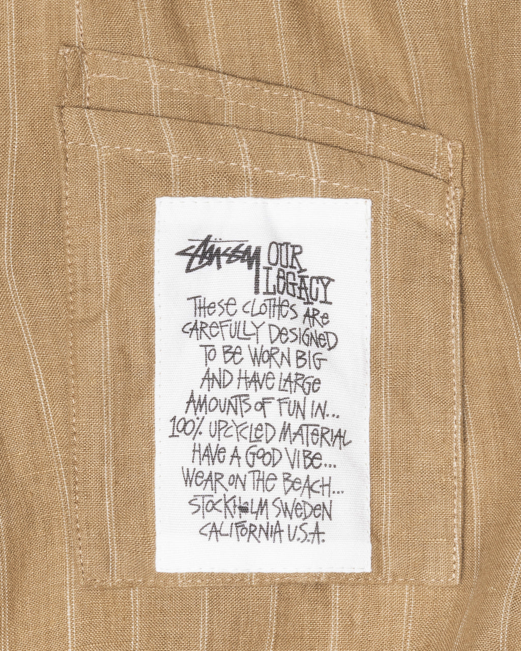 Μπλέιζερ Stussy Our Legacy Εργασίας Shop Unconstructed καφε Μπεζ | 843-WBSJFL