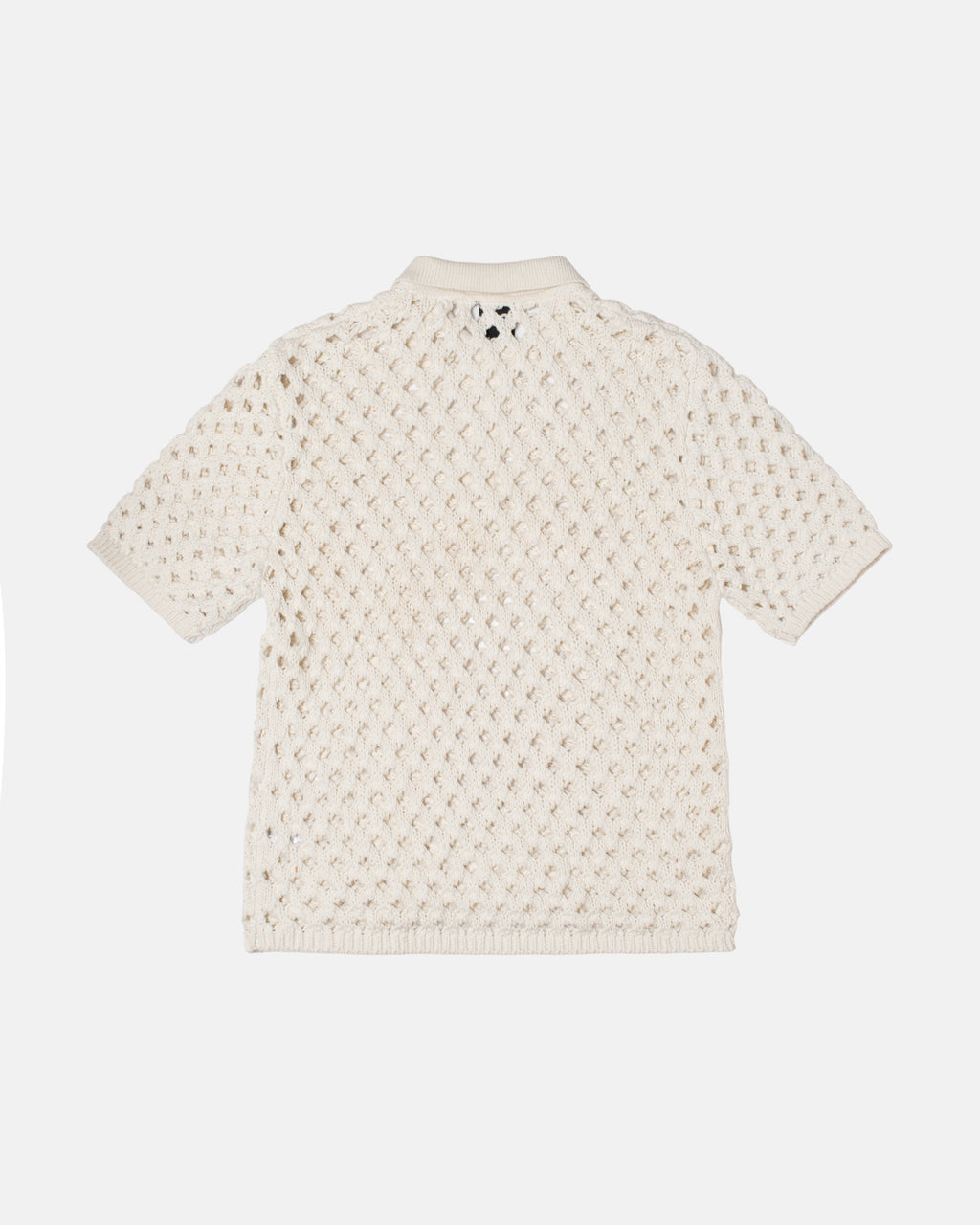 Πουλόβερ Stussy Big Mesh Polo ασπρα | 197-LNDOPK