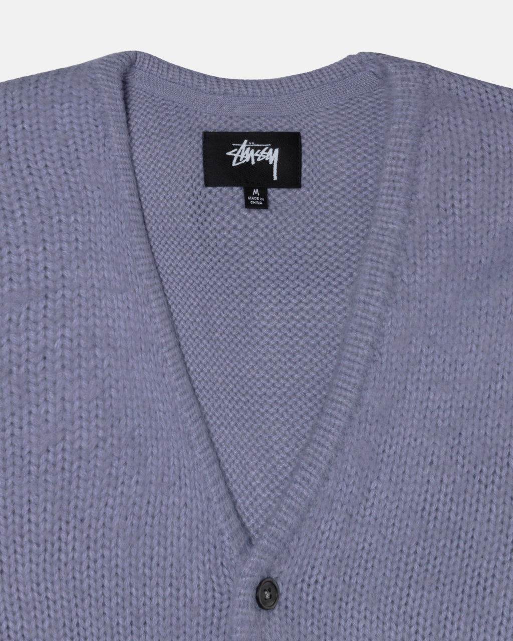 Πουλόβερ Stussy Brushed Cardigan λεβάντα | 125-TALIDN