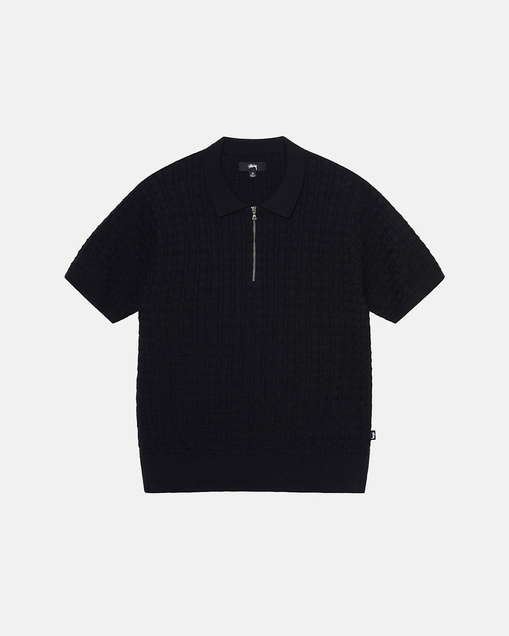 Πουλόβερ Stussy Half Zip Polo μαυρα | 854-FZESMR