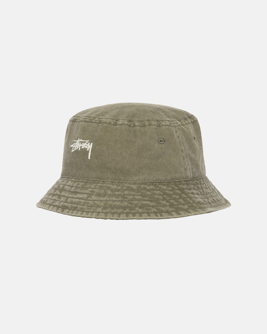 καπελα Stussy Washed Stock Bucket Ελιά | 316-SMVATB