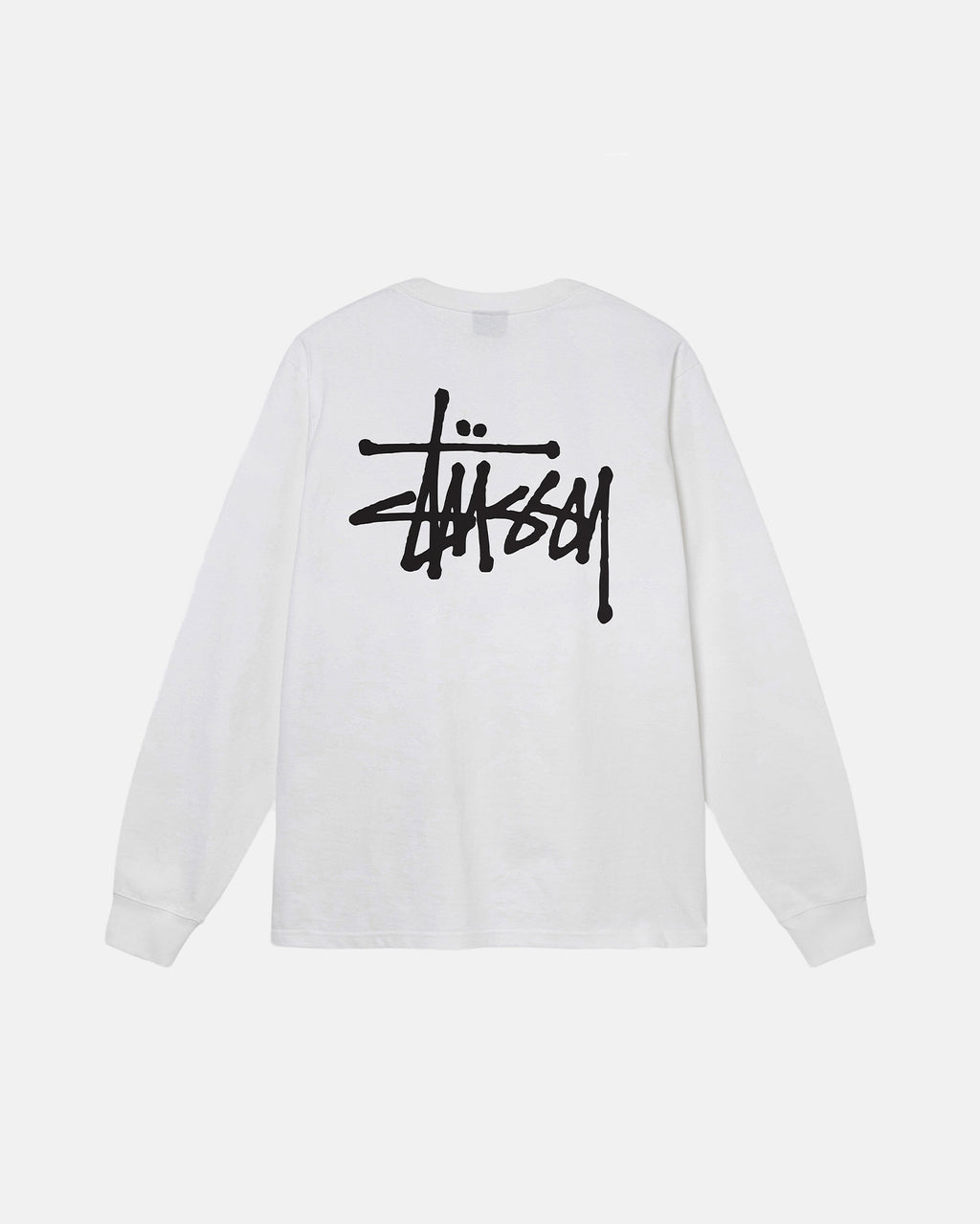 μπλουζακια για τρεξιμο Stussy Basic Ls ασπρα | 735-GAPQOC