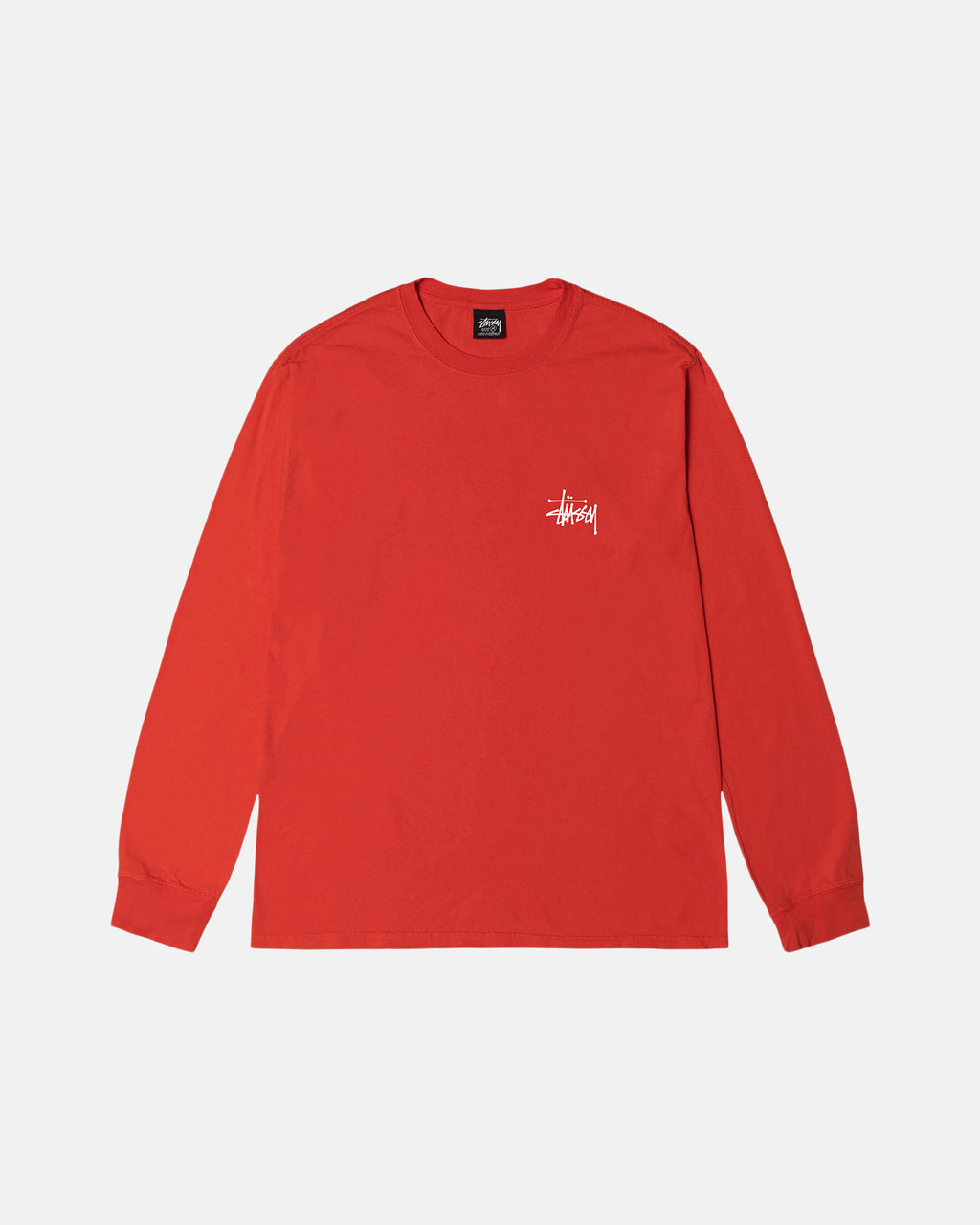 μπλουζακια για τρεξιμο Stussy Basic Pigment Dyed Ls ροζ | 294-PNITDU