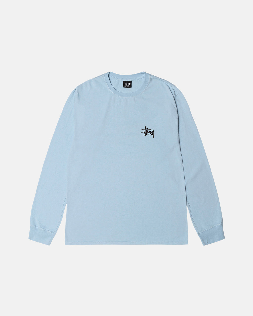 μπλουζακια για τρεξιμο Stussy Basic Pigment Dyed Ls μπλε | 538-QEICXY