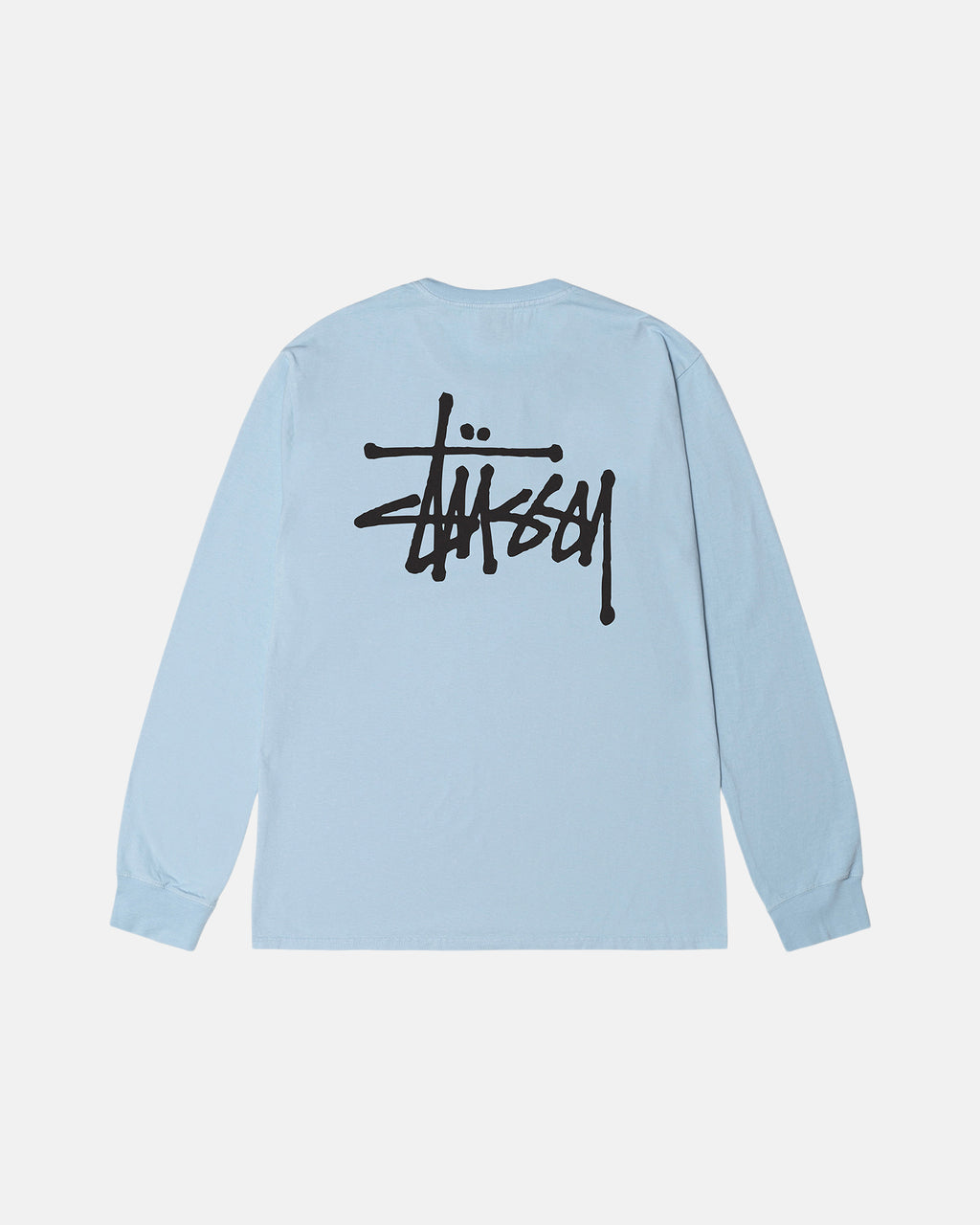 μπλουζακια για τρεξιμο Stussy Basic Pigment Dyed Ls μπλε | 538-QEICXY