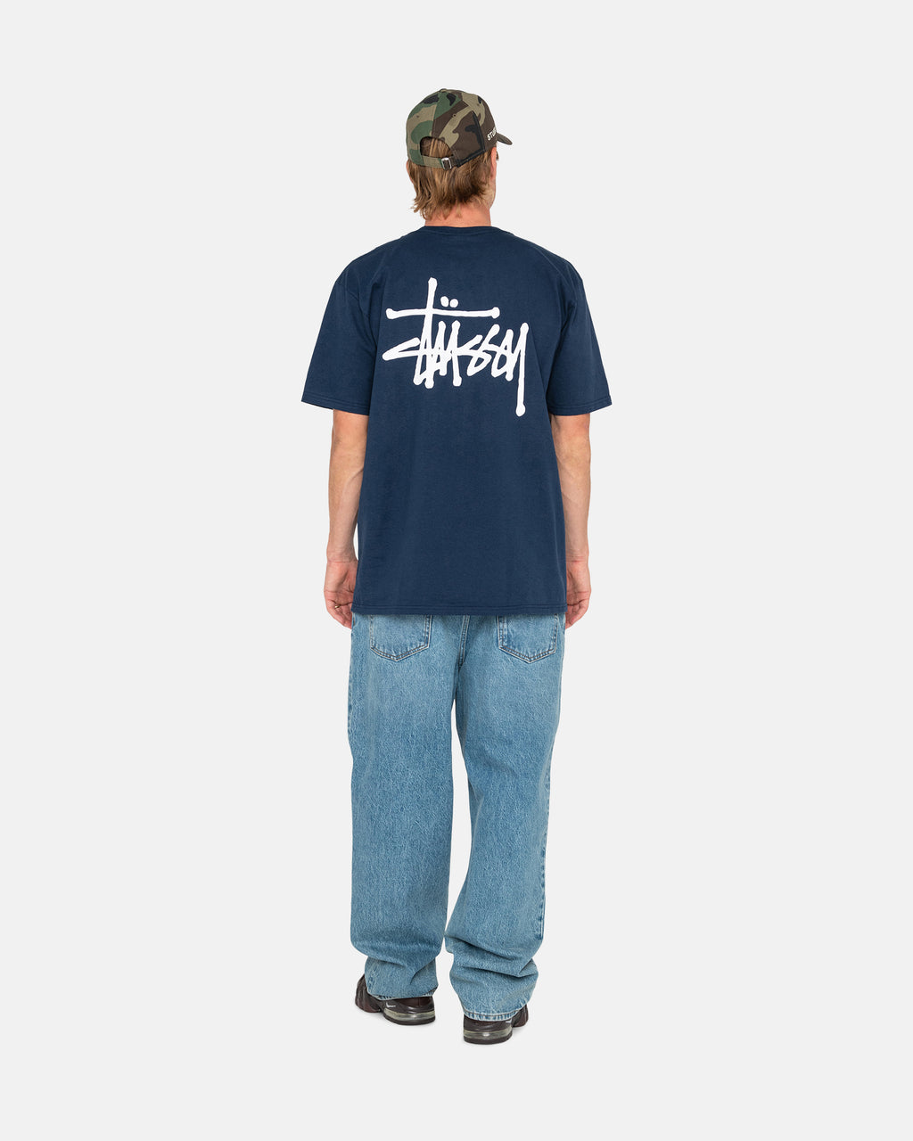 μπλουζακια για τρεξιμο Stussy Basic Stüssy σκουρο μπλε | 598-DMQWNU