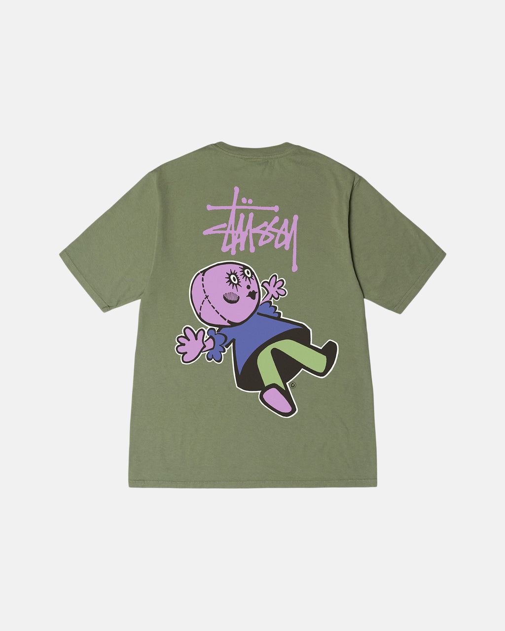 μπλουζακια για τρεξιμο Stussy Dollie Pigment Dyed Artichoke | 107-KUVYHJ