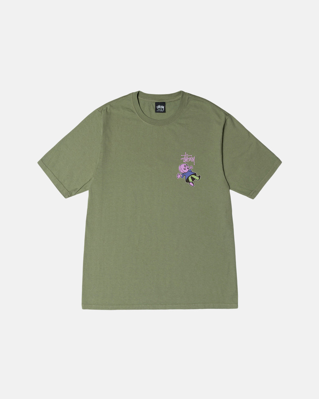 μπλουζακια για τρεξιμο Stussy Dollie Pigment Dyed Artichoke | 107-KUVYHJ