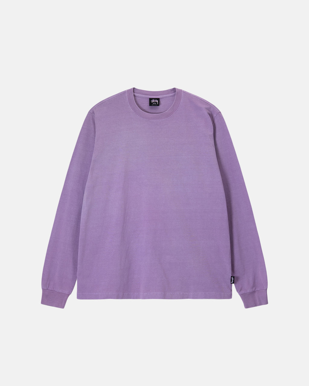 μπλουζακια για τρεξιμο Stussy Heavyweight Pigment Dyed Ls Crew λεβάντα | 516-IBCLZV