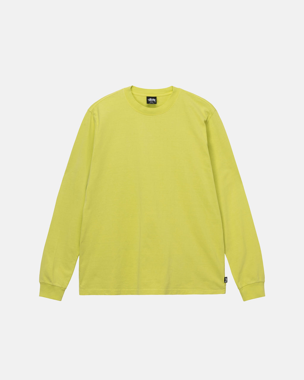 μπλουζακια για τρεξιμο Stussy Heavyweight Pigment Dyed Ls Crew κίτρινα | 657-RZIGKB