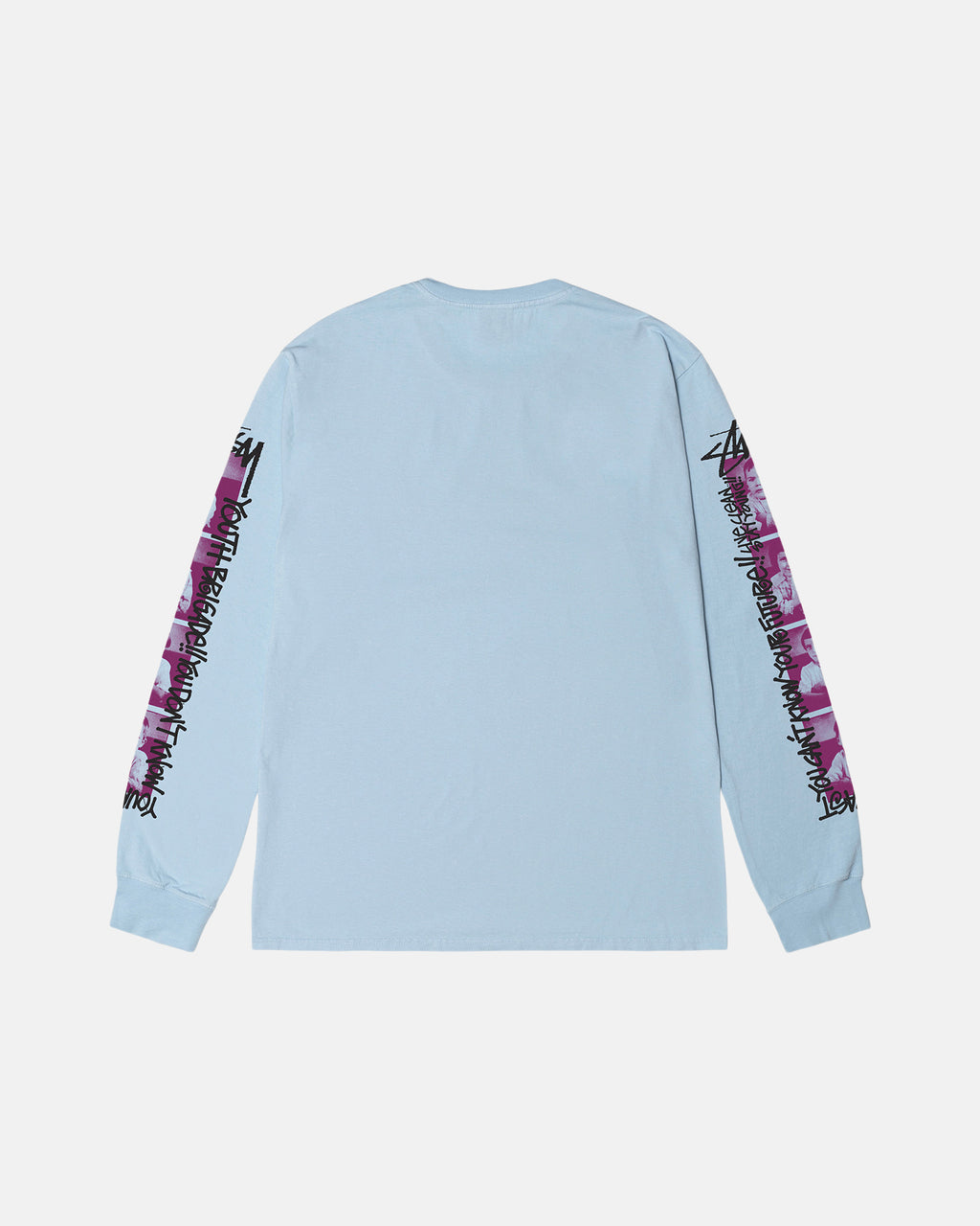 μπλουζακια για τρεξιμο Stussy Youth Brigade Pigment Dyed Ls μπλε | 538-ZDGAQO