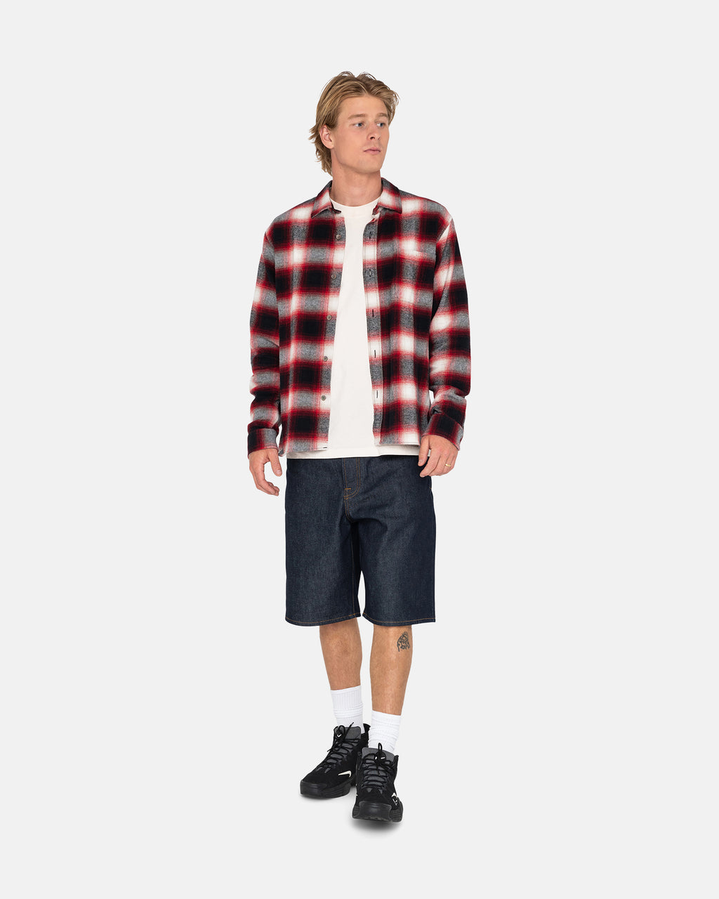 πουκαμισα Stussy Bay Plaid κοκκινα | 059-ERLXHD