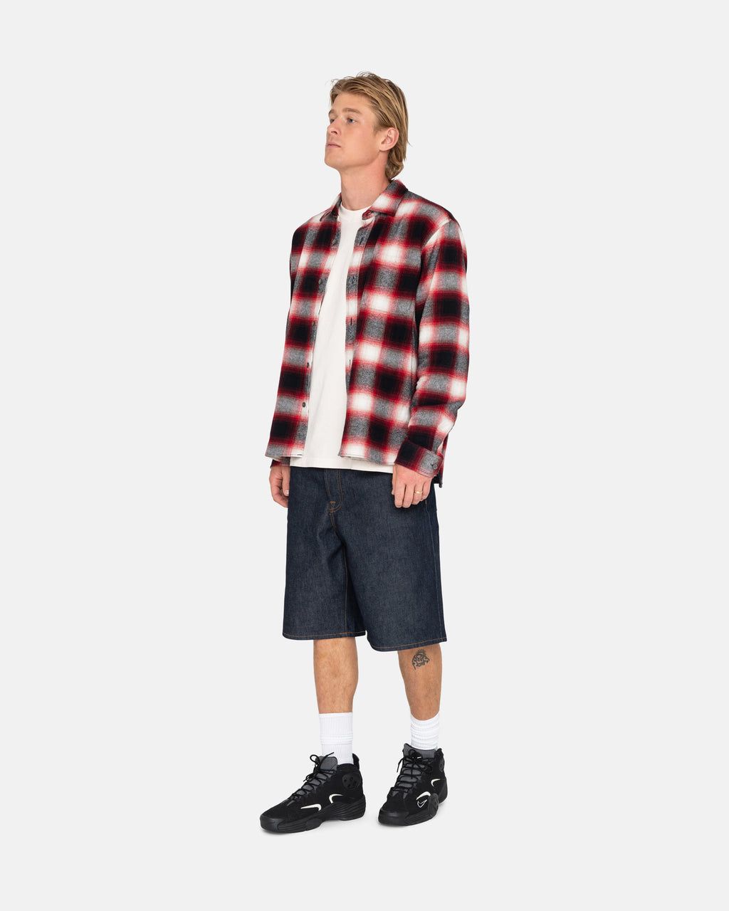 πουκαμισα Stussy Bay Plaid κοκκινα | 059-ERLXHD