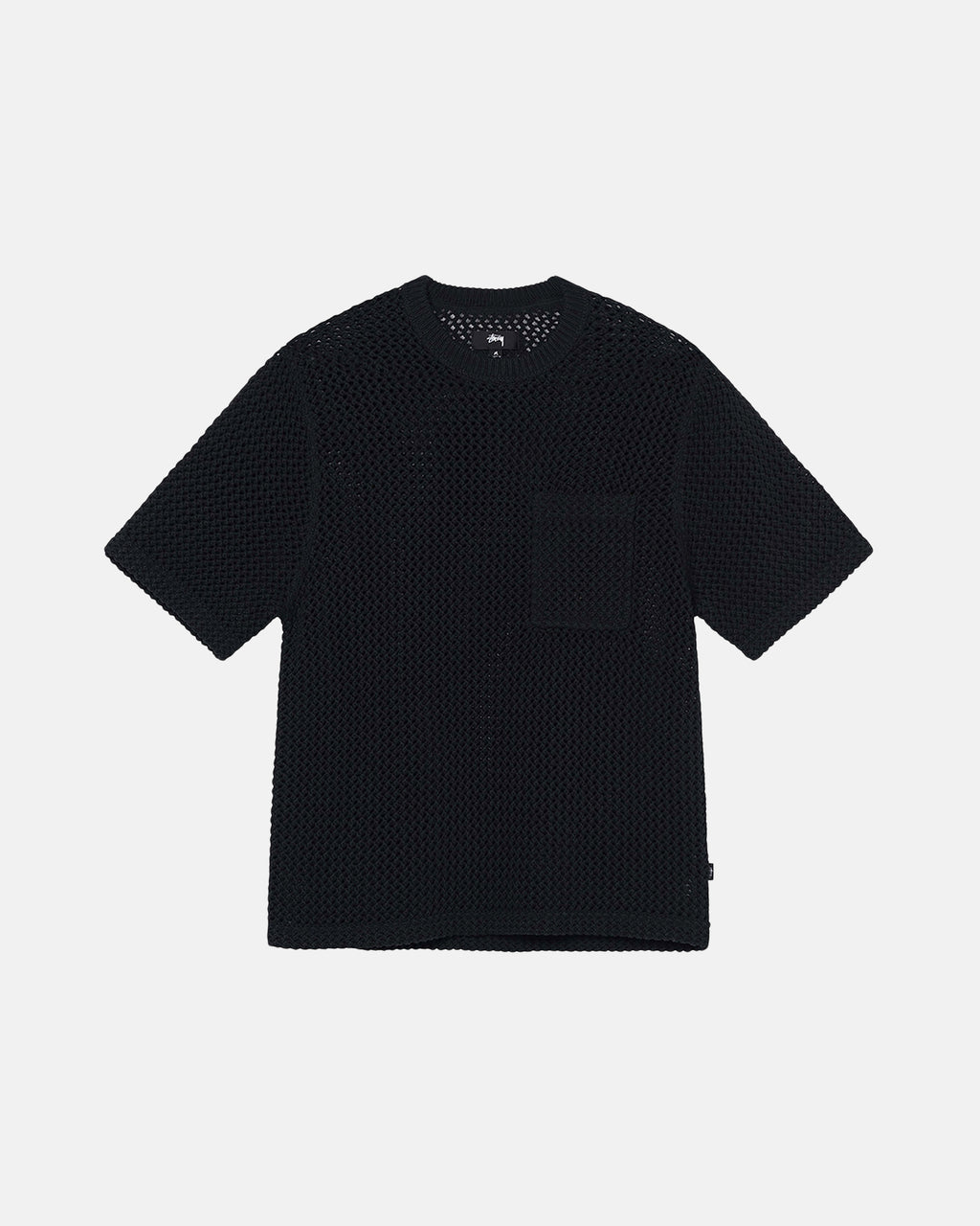 πουκαμισα Stussy O\'dyed Heavyweight Mesh Crew μαυρα | 095-TWSXCY