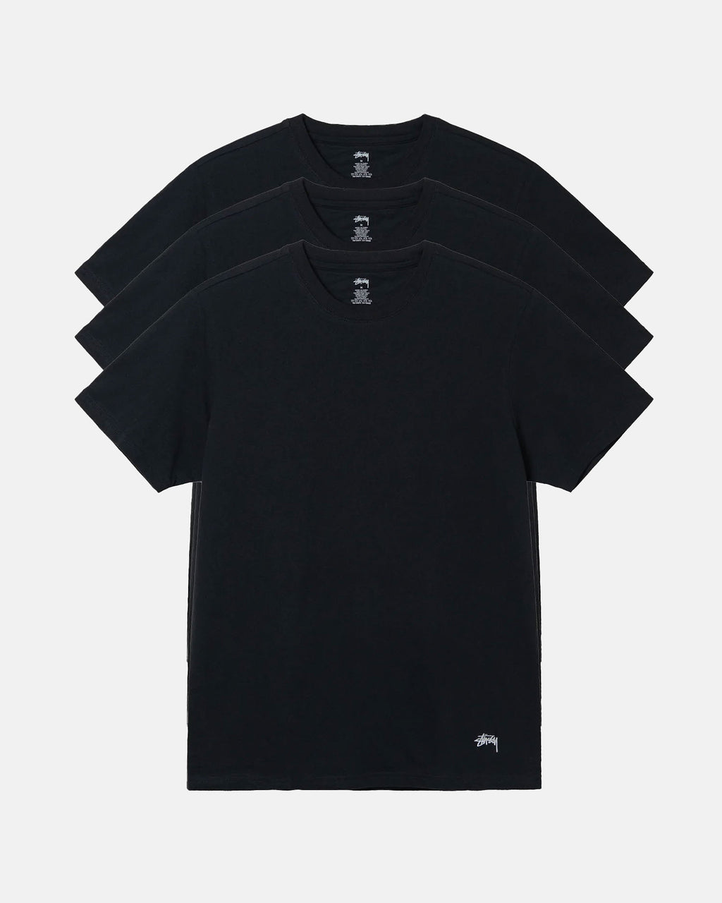 πουκαμισα Stussy Undershirt - 3 Pack μαυρα | 360-DMBSNI