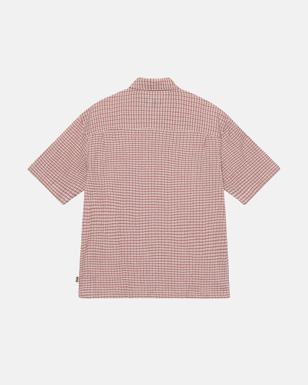 πουκαμισα Stussy Wrinkly Gingham Ss ροζ | 421-QMBRDT