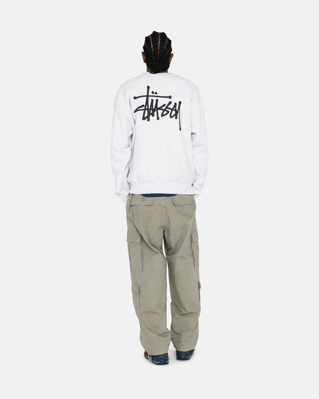 σορτσ Stussy Basic Crew γκρι | 507-WLCFTH