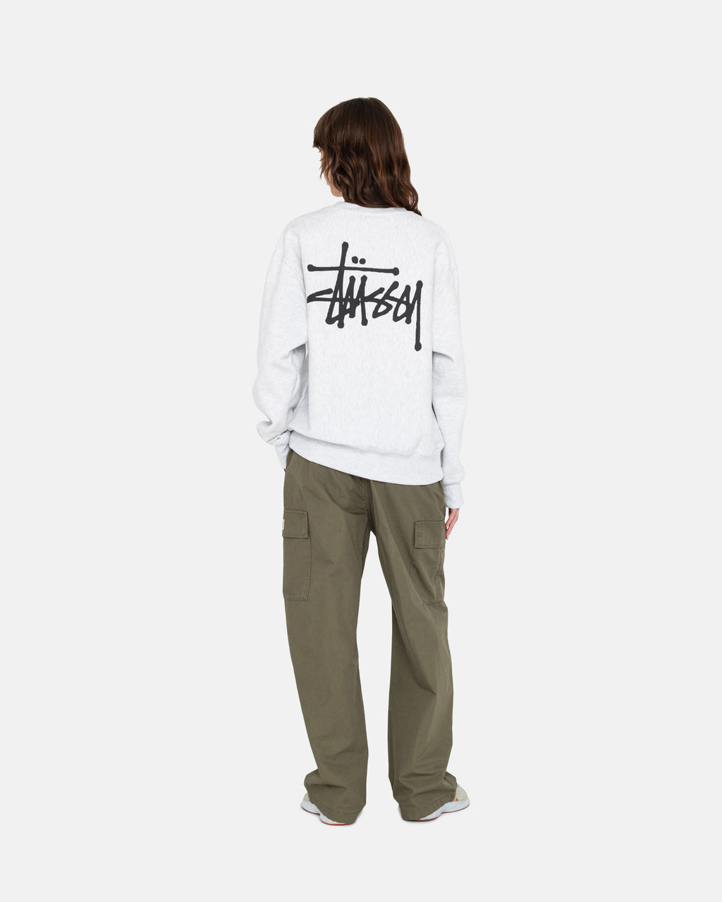 σορτσ Stussy Basic Crew γκρι | 507-WLCFTH