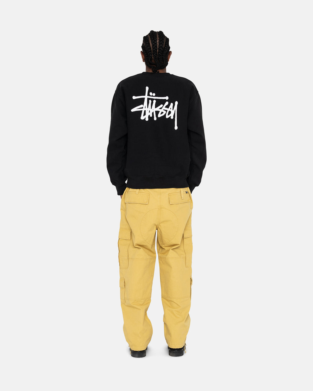 σορτσ Stussy Basic Crew μαυρα | 974-DSGLBM