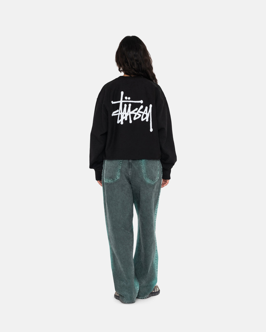 σορτσ Stussy Basic Crew μαυρα | 974-DSGLBM