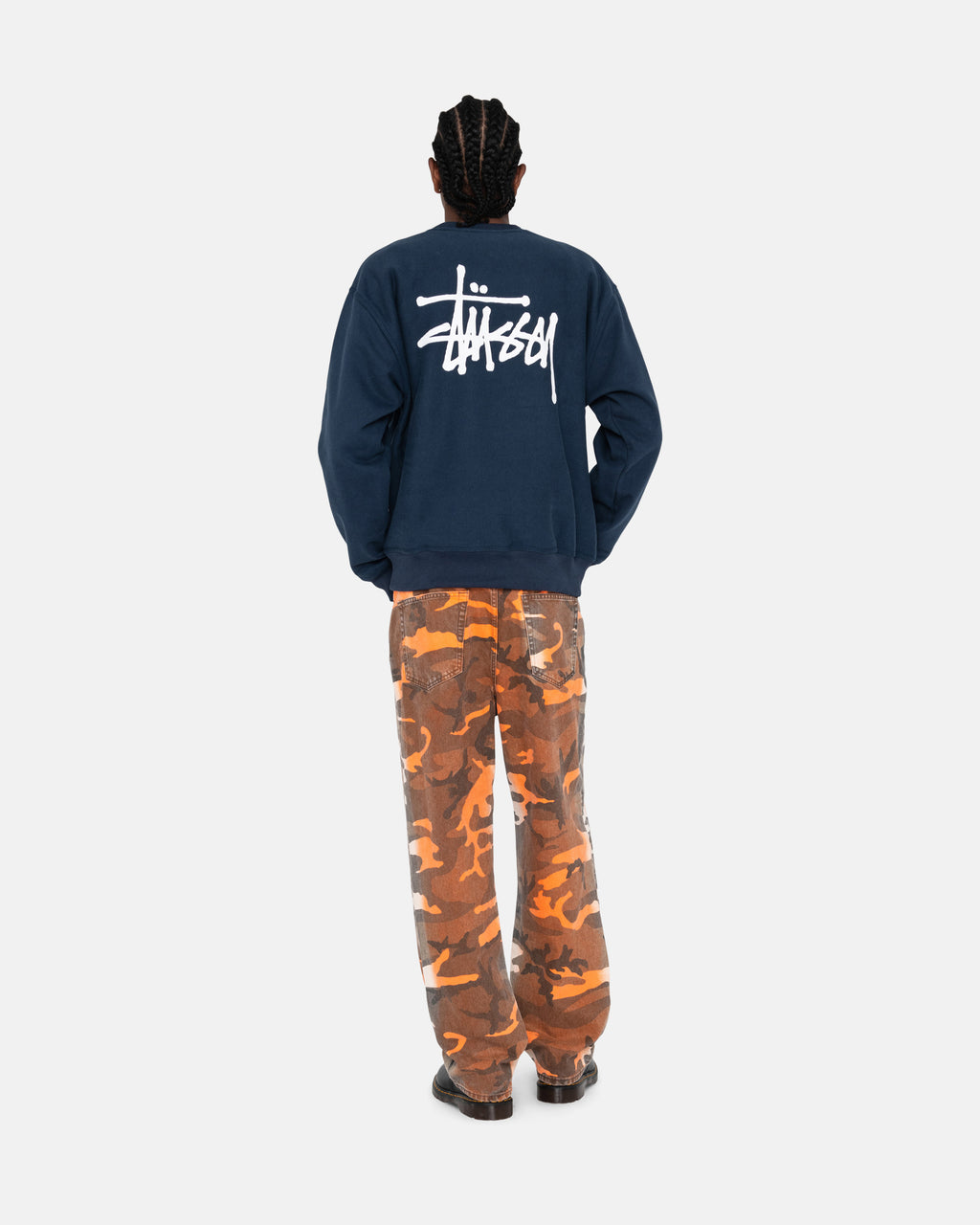 σορτσ Stussy Basic Crew σκουρο μπλε | 437-GESCPU