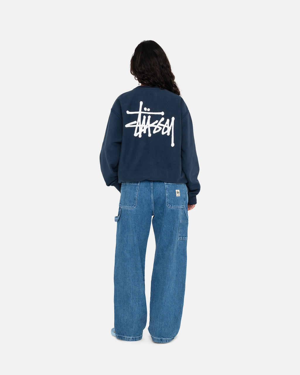 σορτσ Stussy Basic Crew σκουρο μπλε | 437-GESCPU