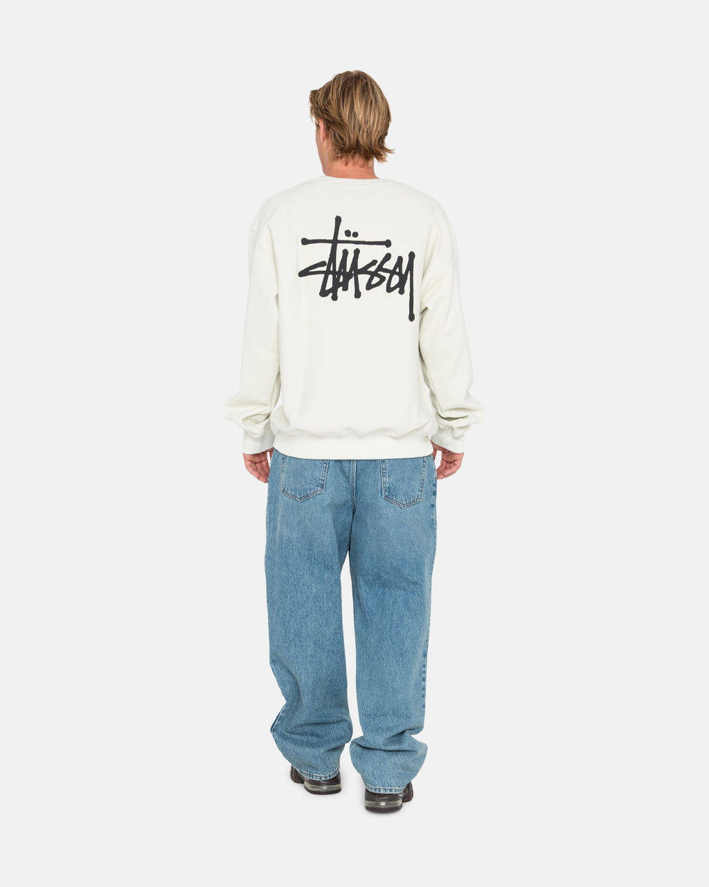 σορτσ Stussy Basic Pigment Dyed Crew Μπεζ | 560-AGDCMP