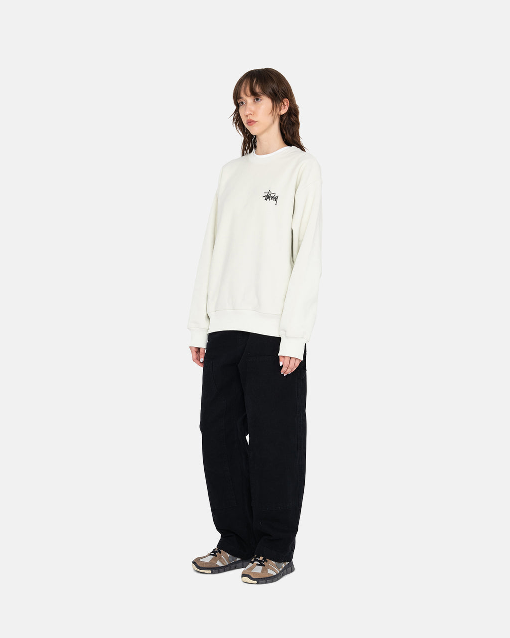 σορτσ Stussy Basic Pigment Dyed Crew Μπεζ | 560-AGDCMP