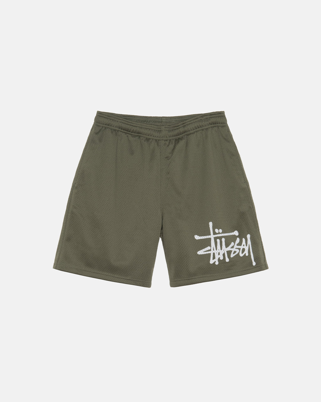 σορτσ Stussy Big Basic Mesh Ελιά | 326-HKORXQ