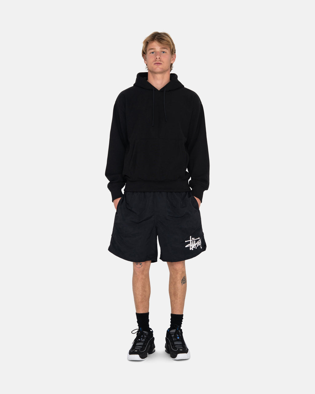 σορτσ Stussy Big Basic θαλασσης μαυρα | 945-NBTOUR