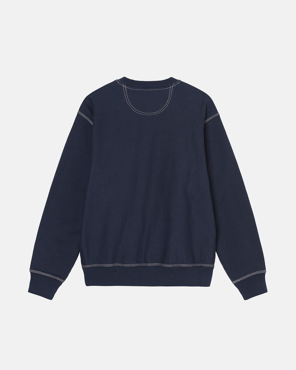 σορτσ Stussy Contrast Stitch Label Crew σκουρο μπλε | 251-BHDMJV