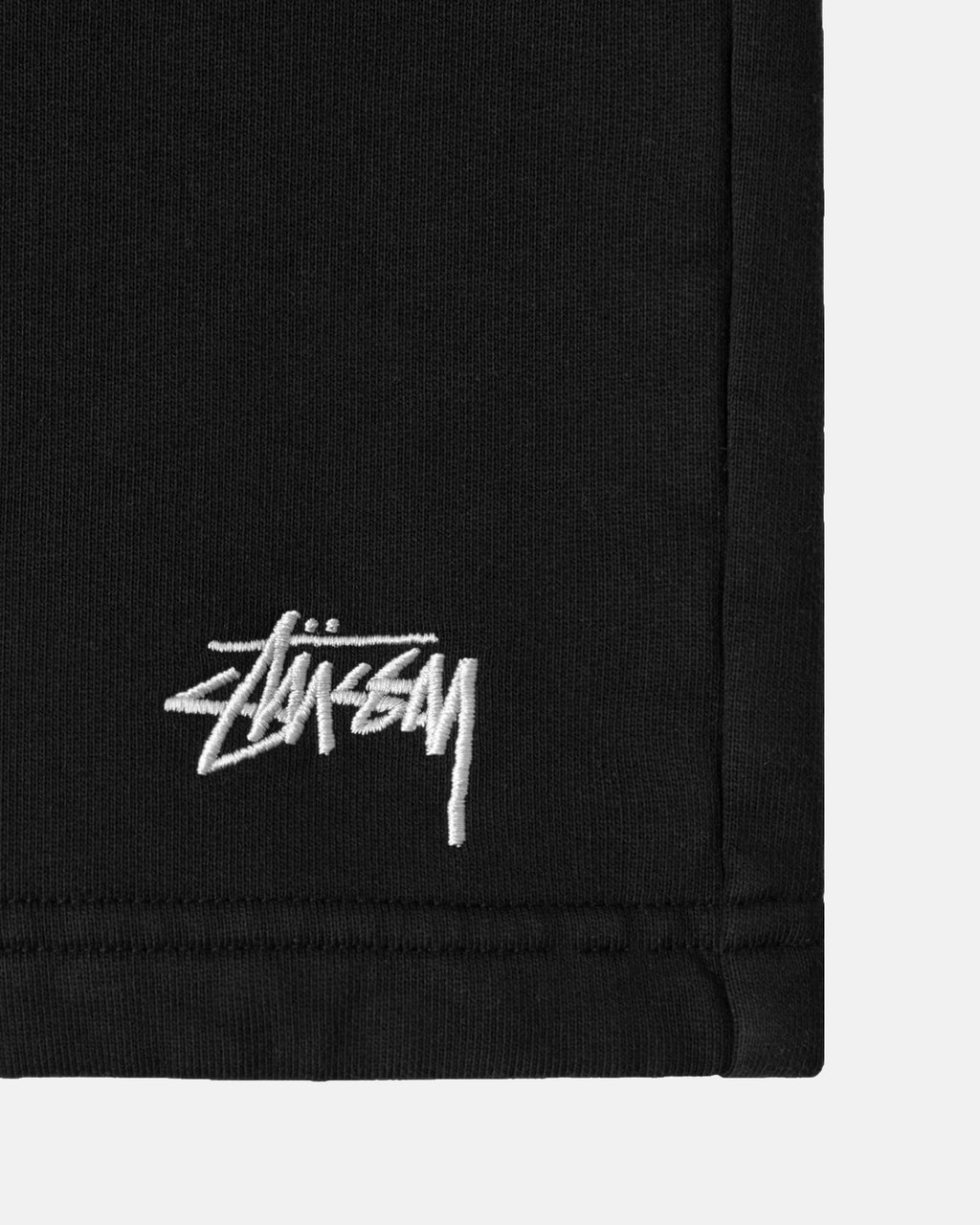 σορτσ Stussy Overdyed Stock Logo Sweat μαυρα | 210-JIUOMZ