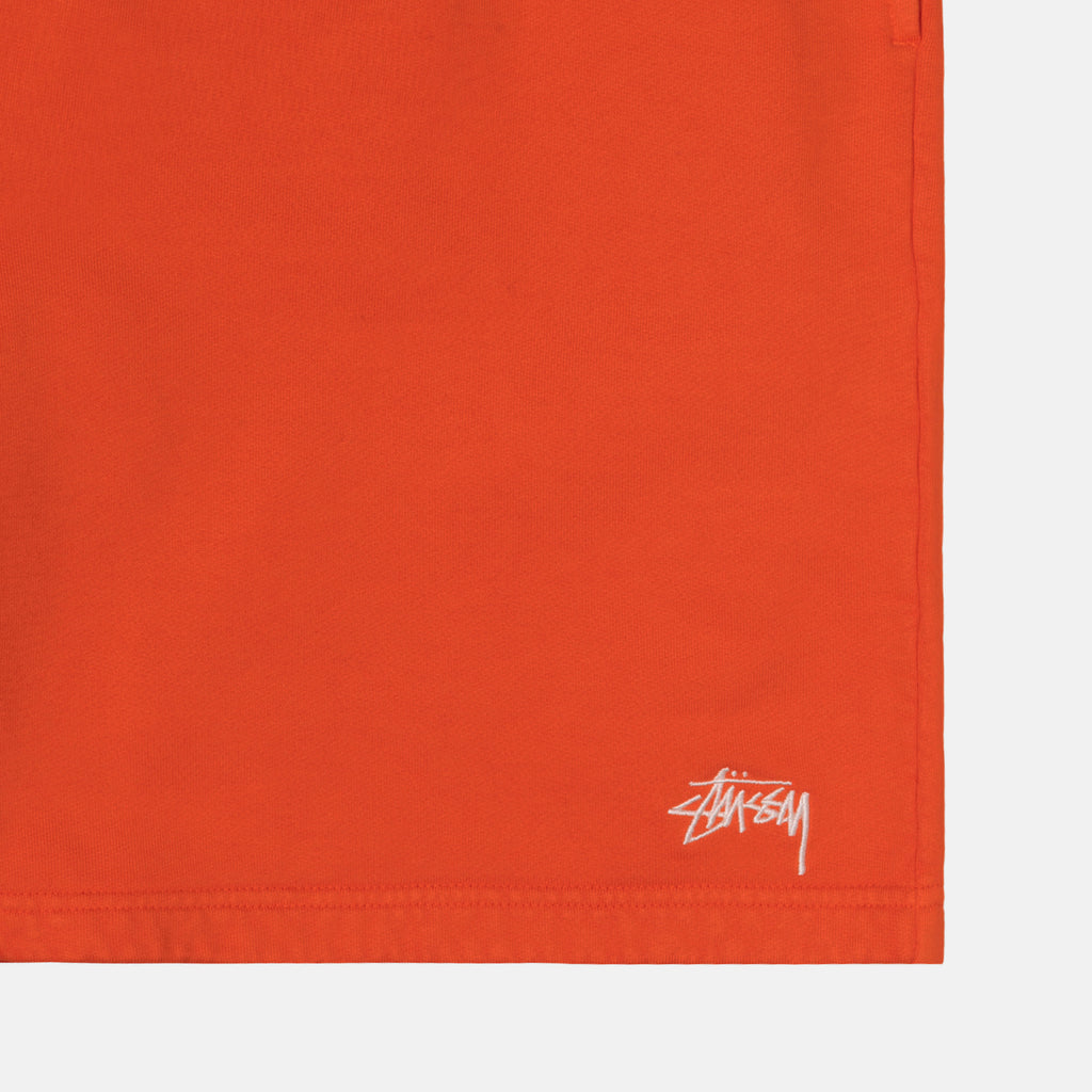 σορτσ Stussy Overdyed Stock Logo Sweat πορτοκαλι | 635-BJYUEV