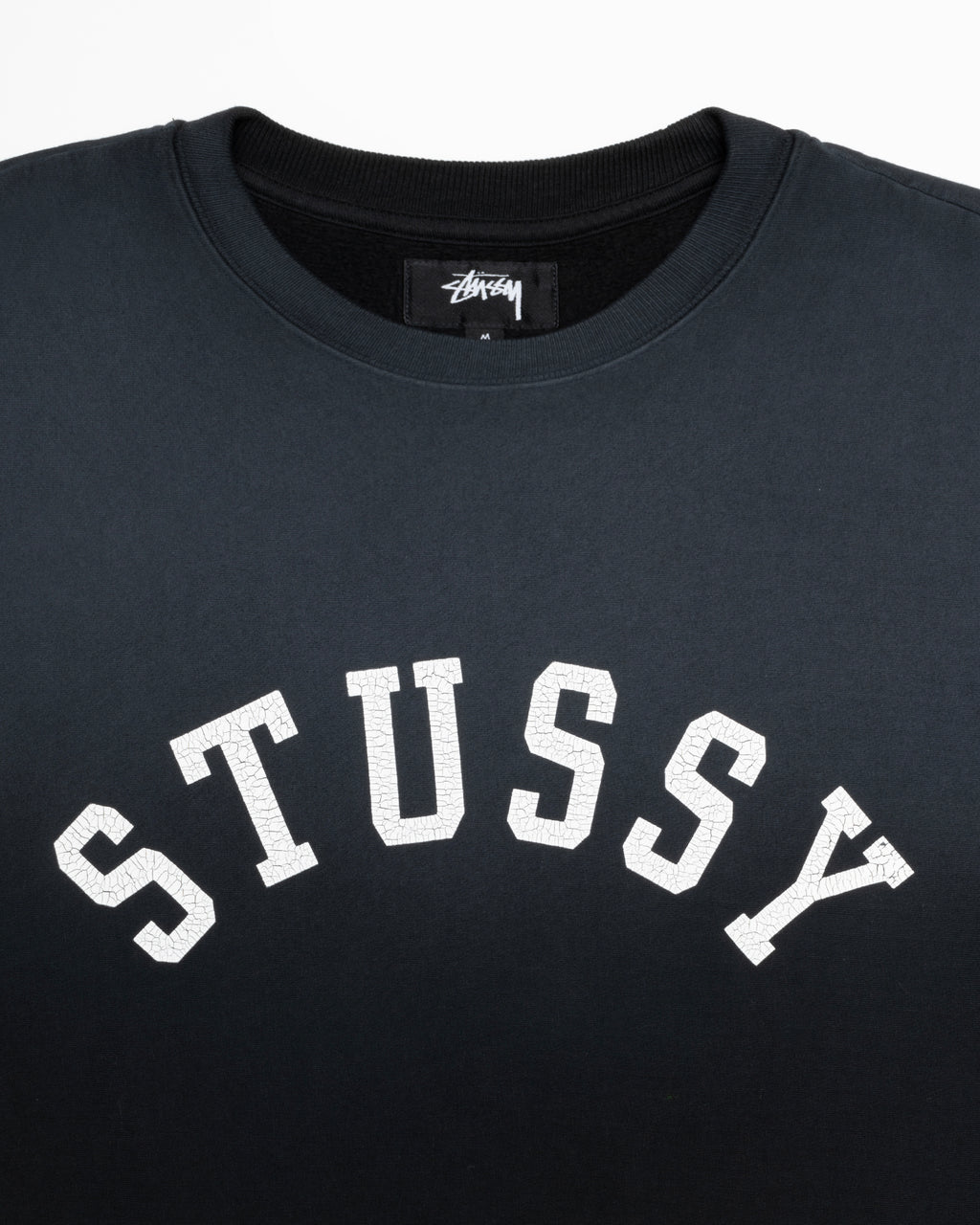 σορτσ Stussy Sun Faded Oversized Crew μαυρα | 162-MUQNCV