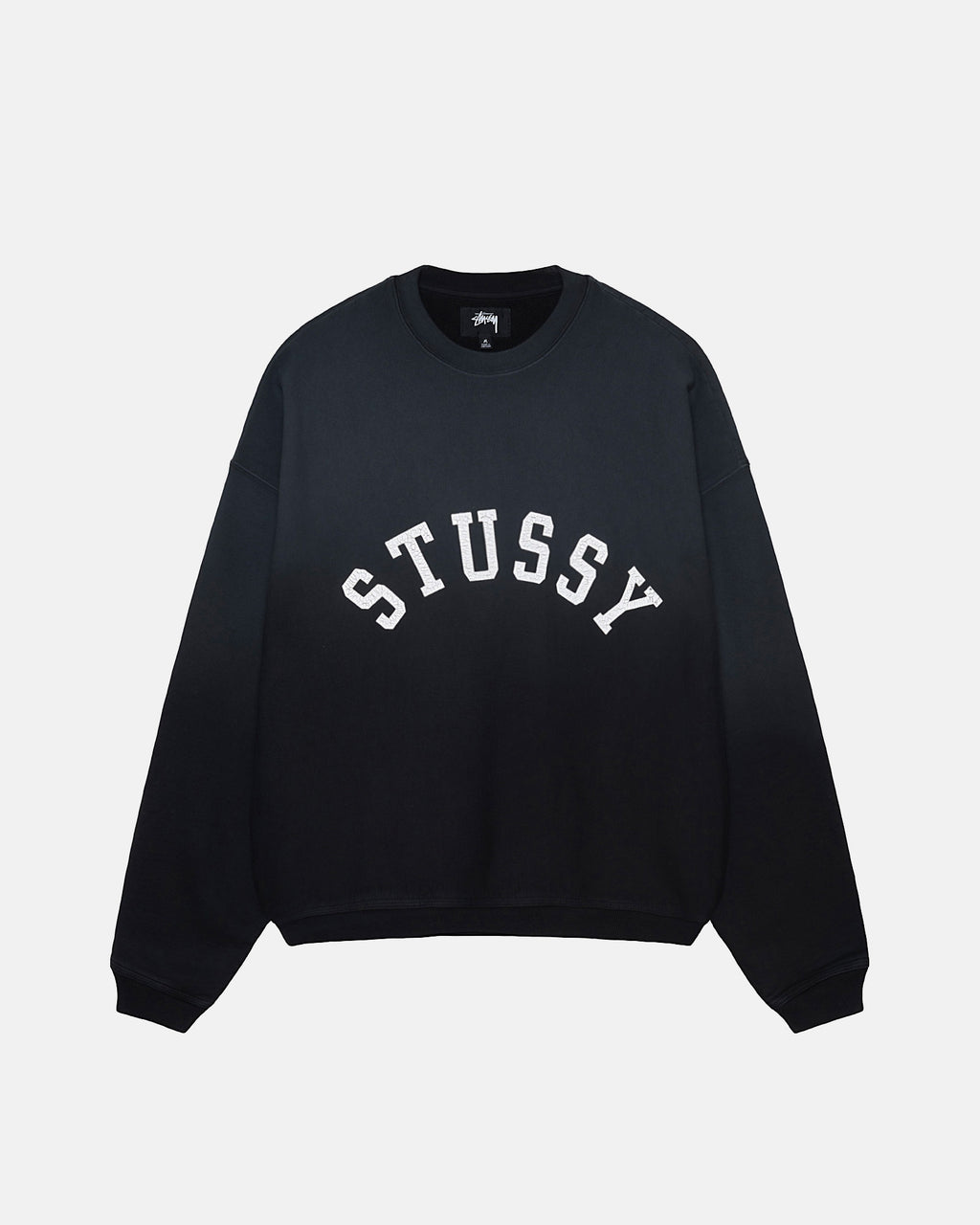 σορτσ Stussy Sun Faded Oversized Crew μαυρα | 162-MUQNCV