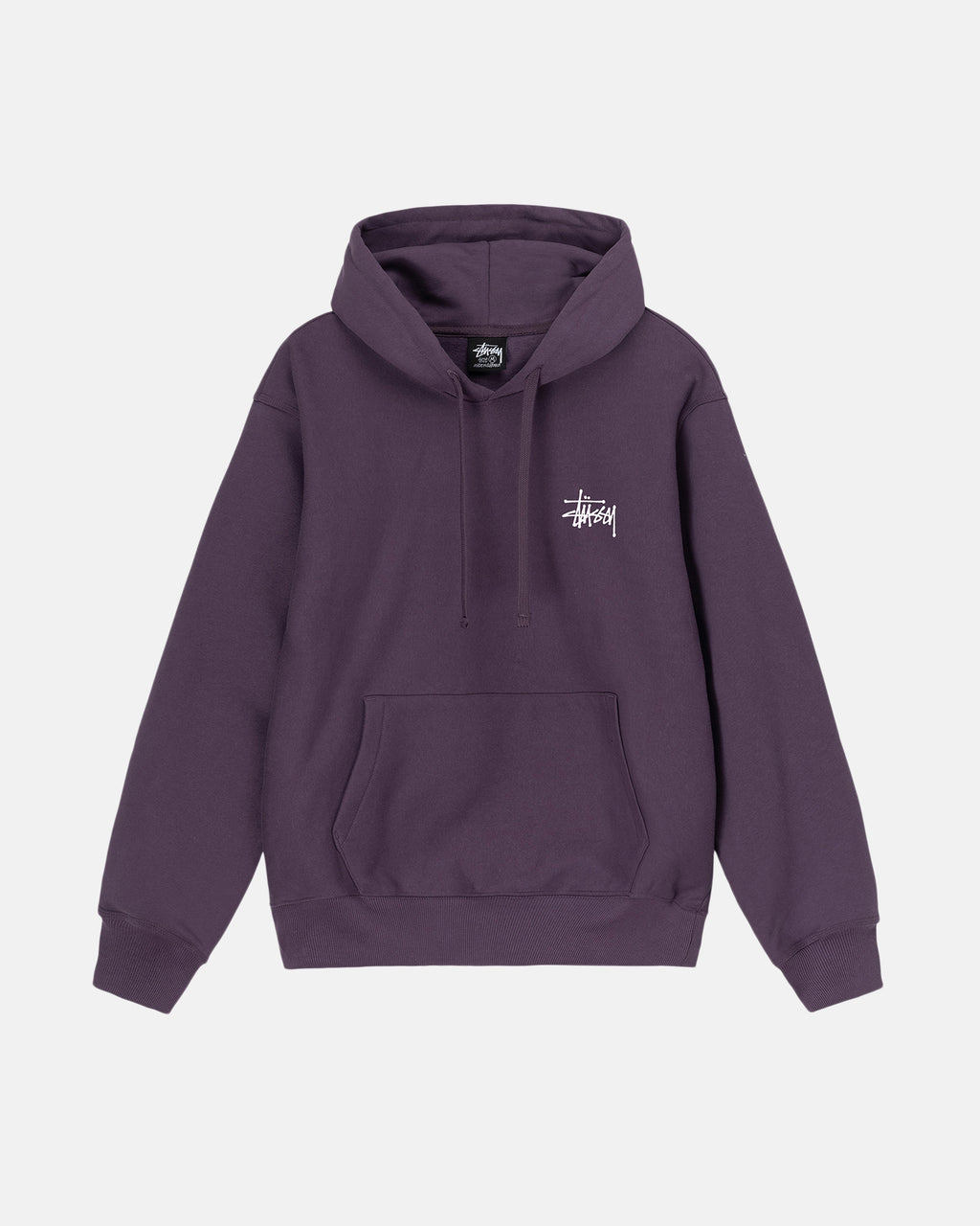 φουτερ με κουκουλα Stussy Basic Stüssy μωβ | 096-RCIUGA