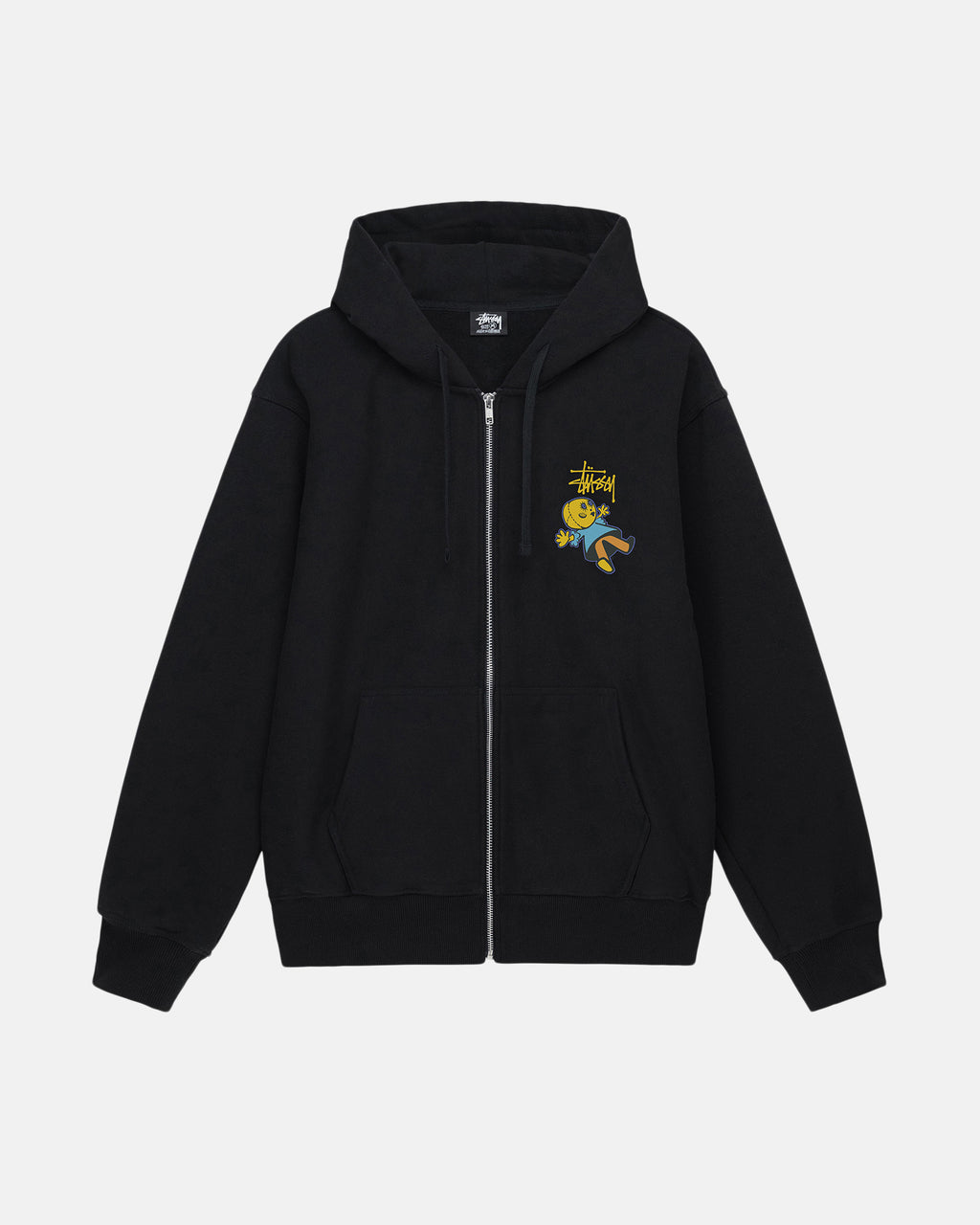 φουτερ με κουκουλα Stussy Dollie Zip μαυρα | 427-ZHNSCV