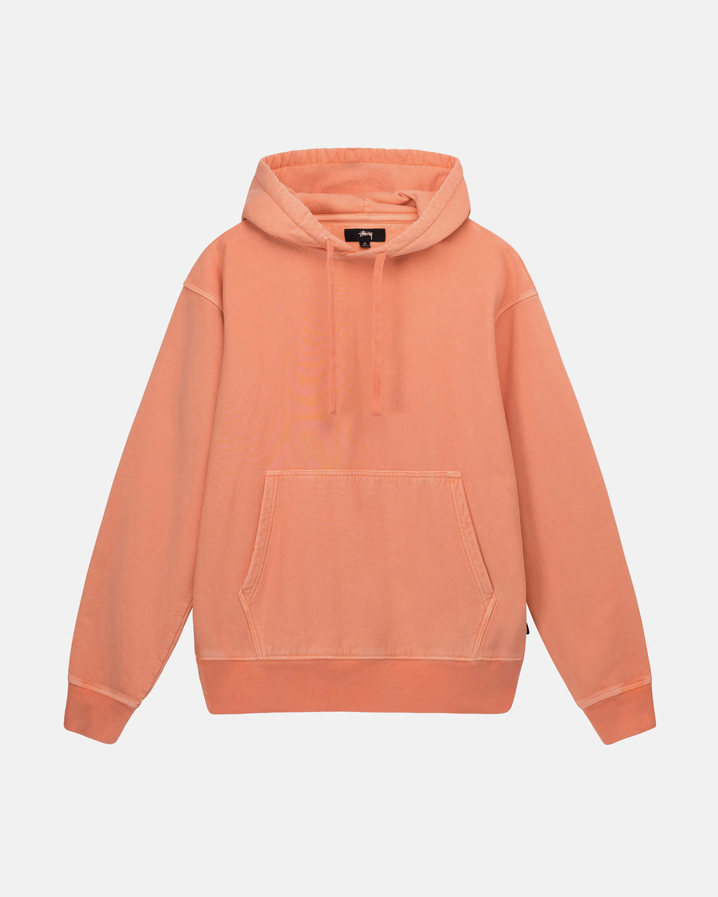 φουτερ με κουκουλα Stussy Pigment Dyed Fleece κοραλι | 491-RUHWFM