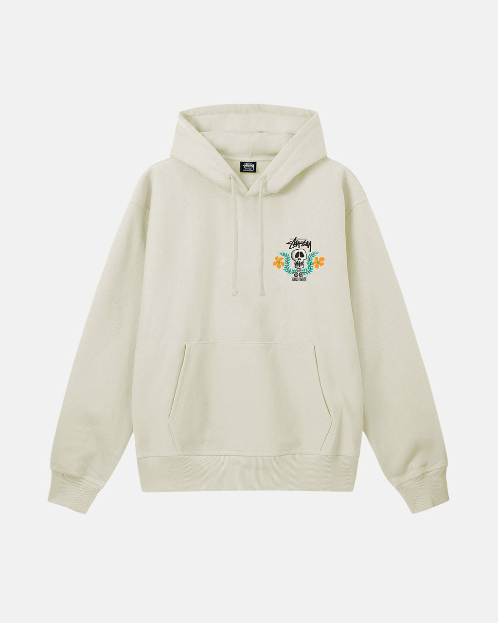 φουτερ με κουκουλα Stussy Skull Crest γκρι | 954-FOCTHX