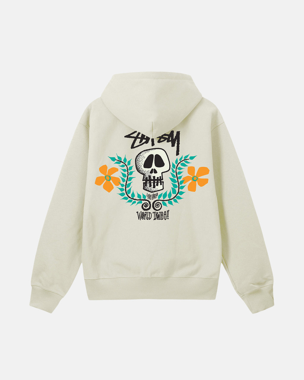 φουτερ με κουκουλα Stussy Skull Crest γκρι | 954-FOCTHX