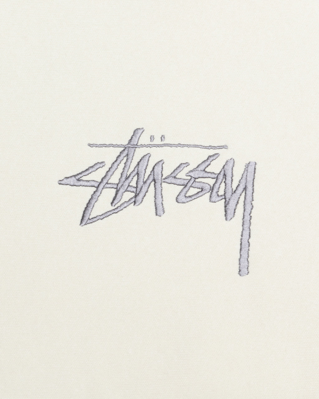 φουτερ με κουκουλα Stussy Stock Logo Applique γκρι | 804-AHPJQX