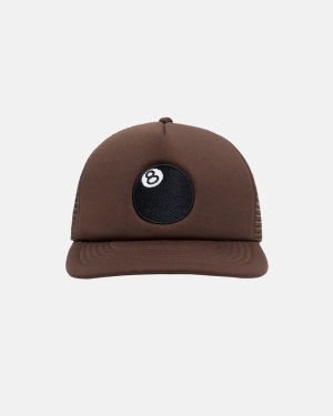 Caps Stussy 8 Ball Trucker καφε | 184-WGZYXE