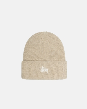 Caps Stussy Basic Cuff Beanie Μπεζ | 250-VITJEM