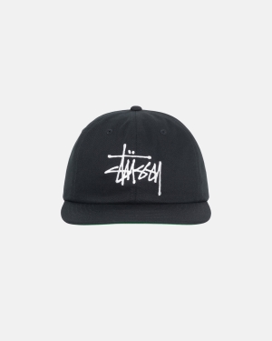 Caps Stussy Basic Strapback μαυρα | 390-BQGXYE