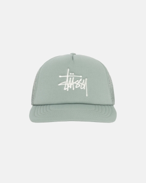 Caps Stussy Big Basic Trucker ανοιχτο Ελιά | 132-VJWIDX