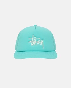 Caps Stussy Big Basic Trucker τυρκουάζ | 137-IXKAGC