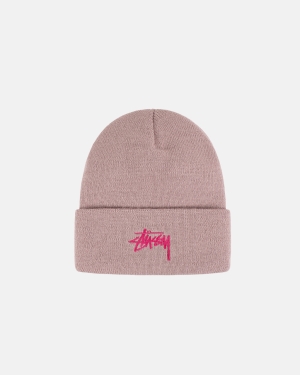 Caps Stussy Stock Cuff Beanie λεβάντα | 462-ZDXVLR