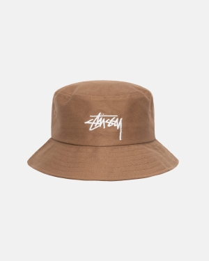 καπελα Stussy Big Stock Bucket καφε | 158-XHVBCA